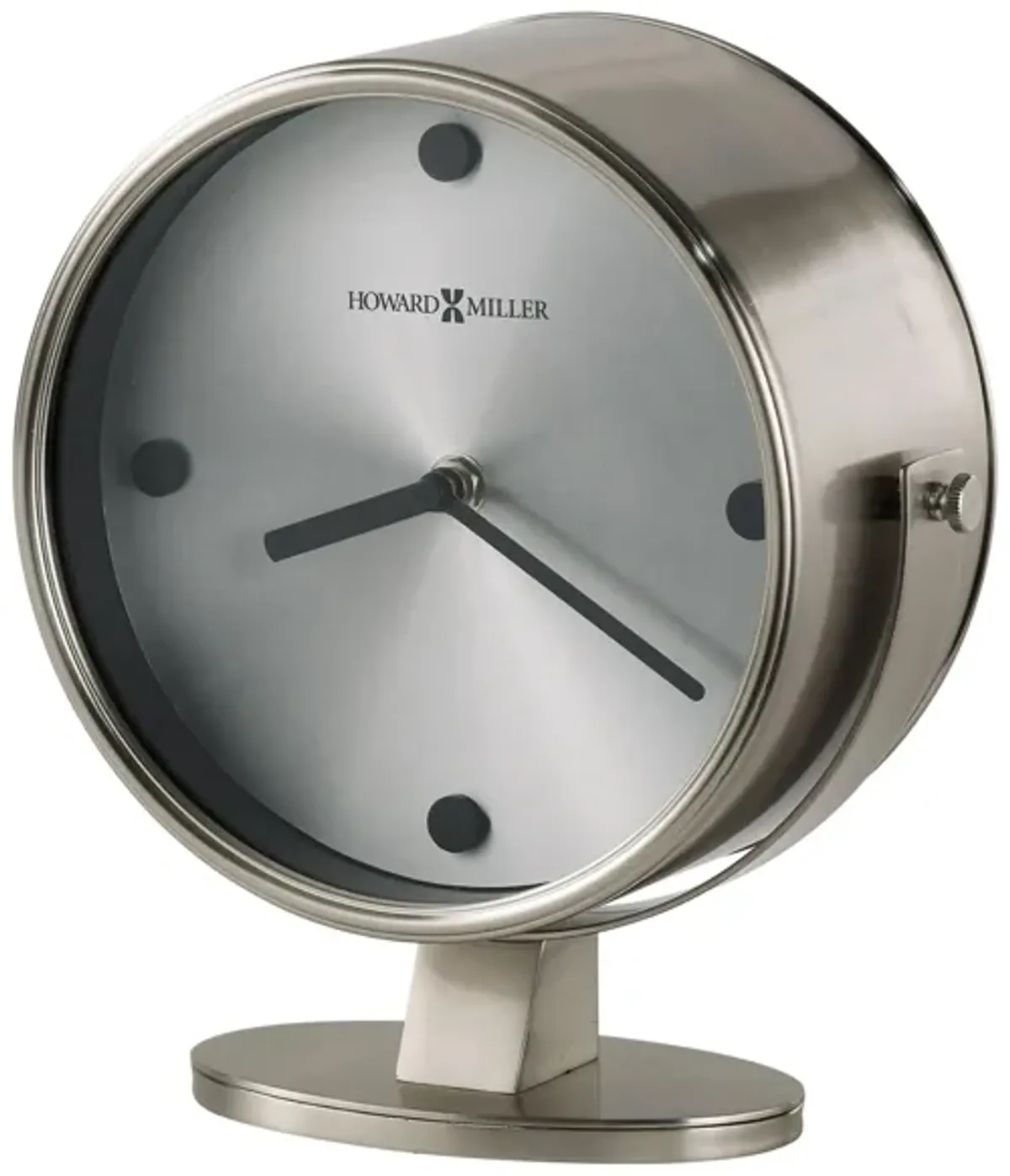 Glen Accent Clock in Nickel by Howard Miller