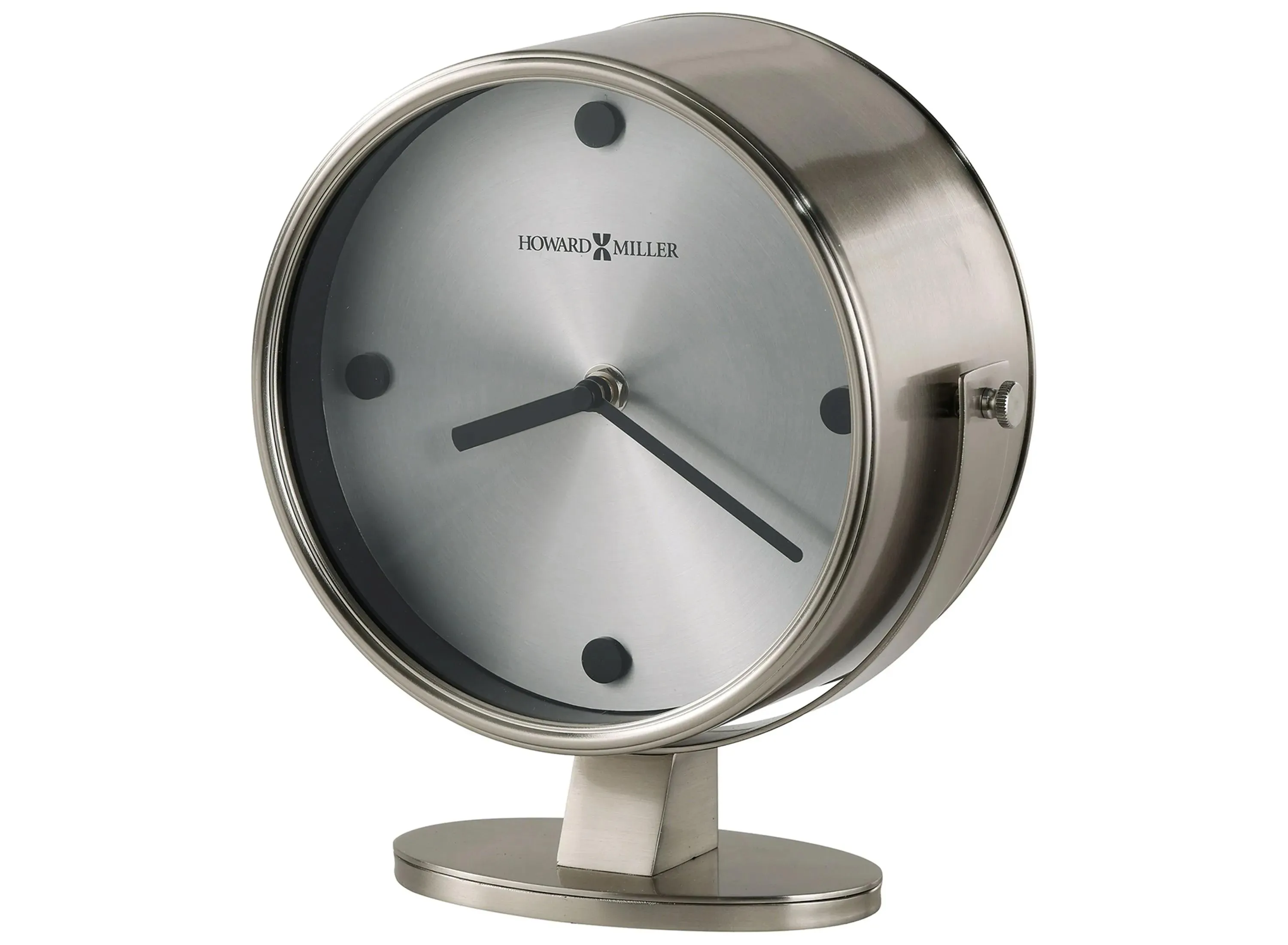 Glen Accent Clock in Nickel by Howard Miller