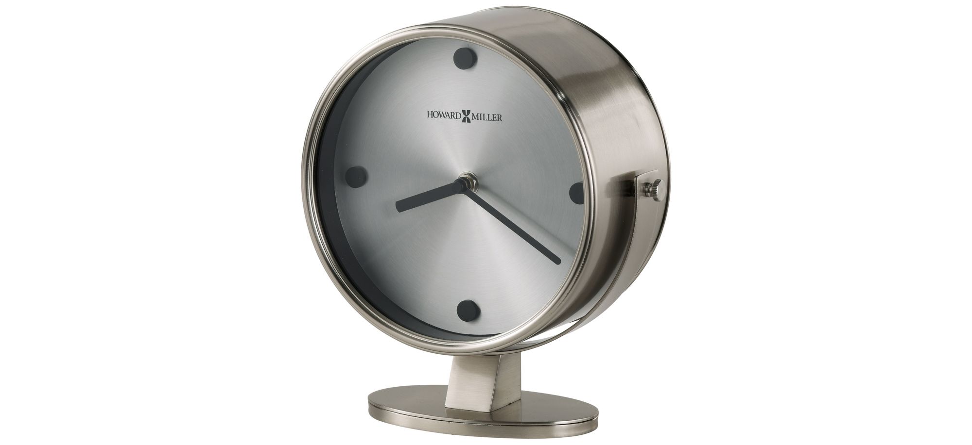 Glen Accent Clock in Nickel by Howard Miller