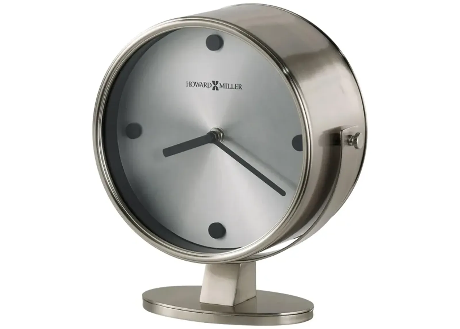 Glen Accent Clock in Nickel by Howard Miller