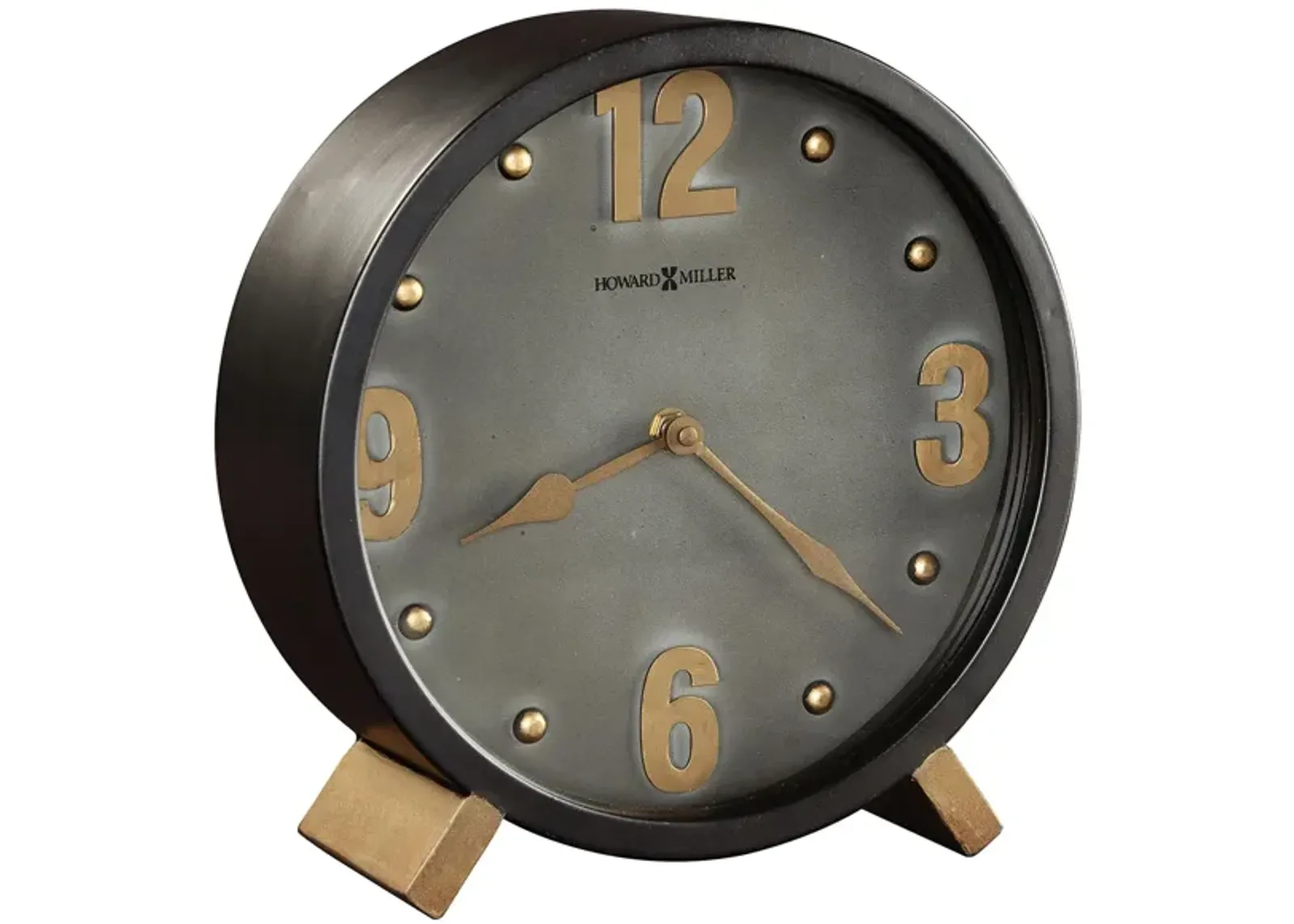 Elmer Mantel Clock in Black by Howard Miller