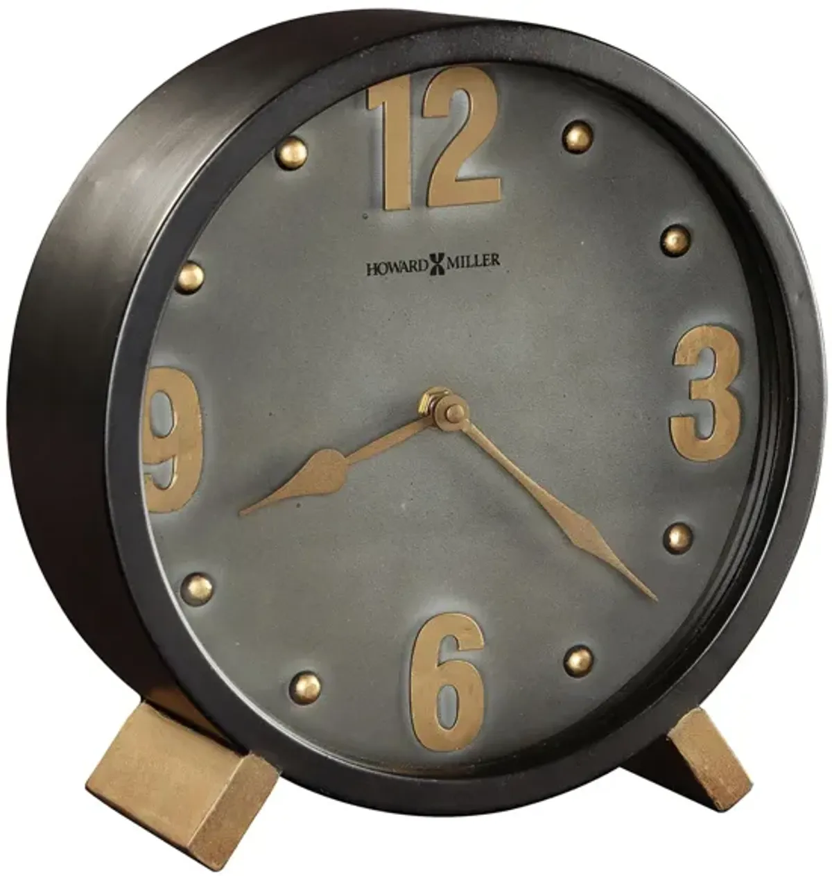 Elmer Mantel Clock in Black by Howard Miller