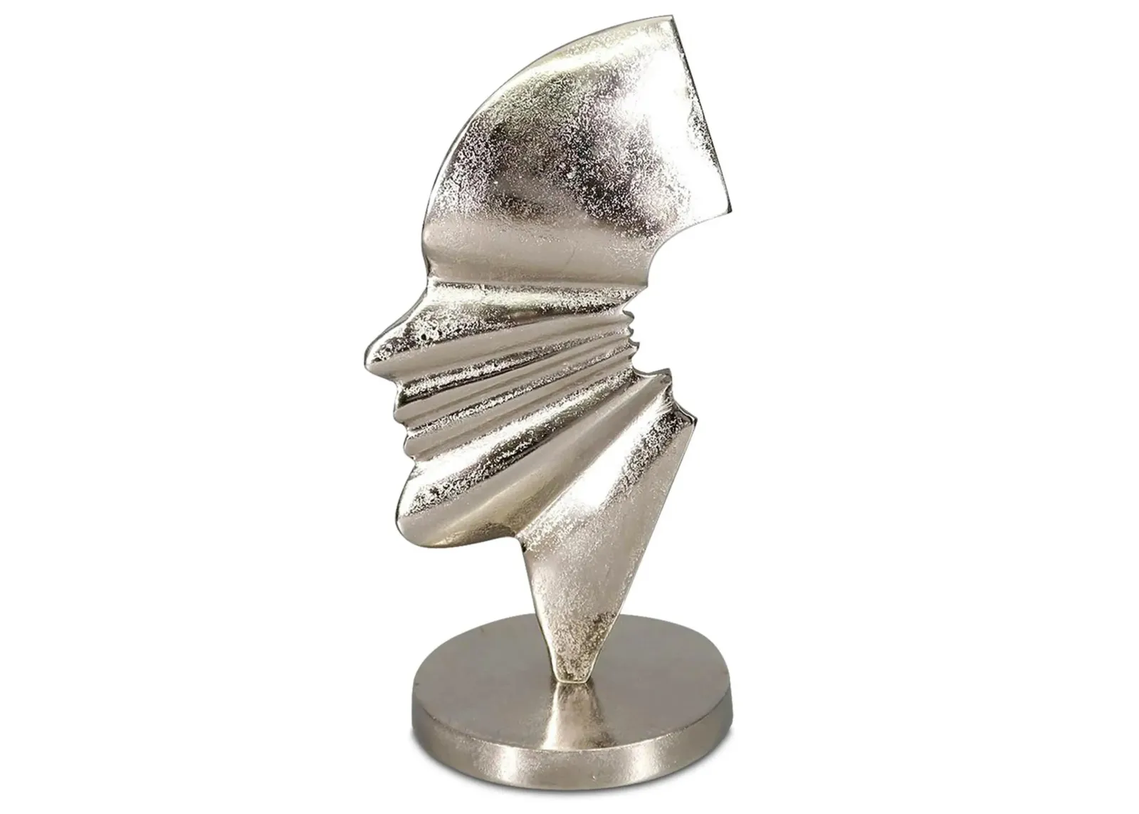 Glamour Abstract Beauty Sculpture in Bright Silver by Howard Elliott Collection