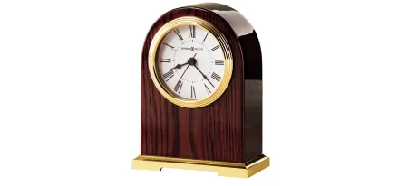 Carter Tabletop Clock in Polished Brass by Howard Miller