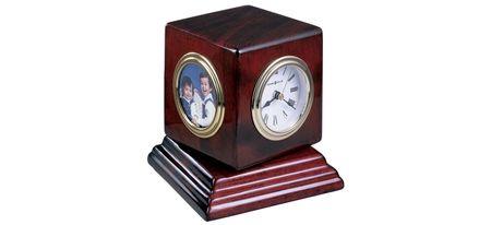 Reuben Tabletop Clock in Rosewood by Howard Miller