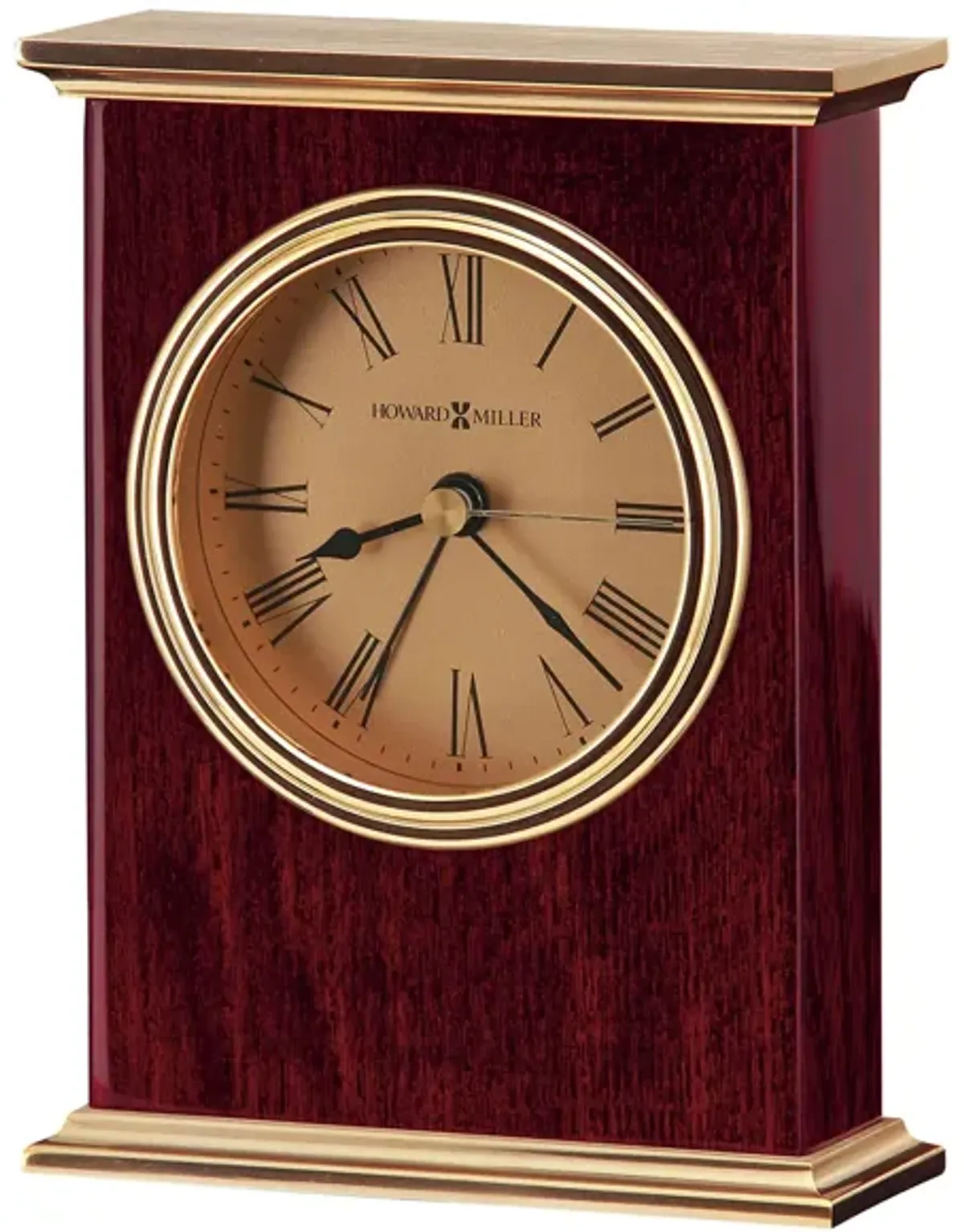 Laurel Tabletop Clock in Rosewood by Howard Miller