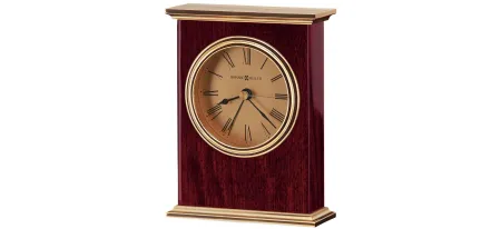 Laurel Tabletop Clock in Rosewood by Howard Miller