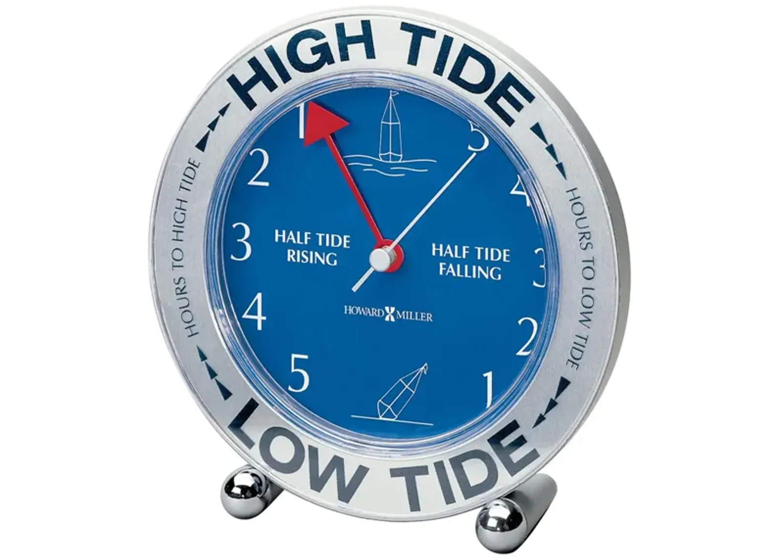 Tidemate III Tabletop Clock in Blue by Howard Miller