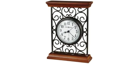 Mildred Tabletop Clock in Brown by Howard Miller