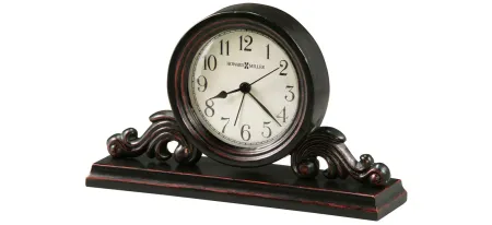 Bishop Tabletop Clock in Worn Black by Howard Miller