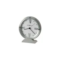 Simon II Tabletop Clock in Silver by Howard Miller