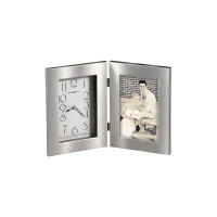 Lewiston Tabletop Clock in Silver by Howard Miller