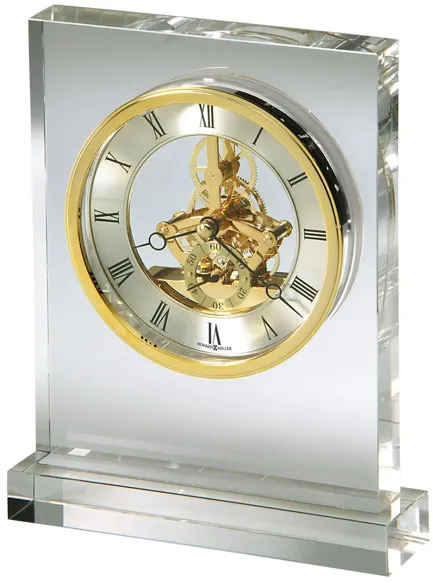 Prestige Tabletop Clock in Silver by Howard Miller