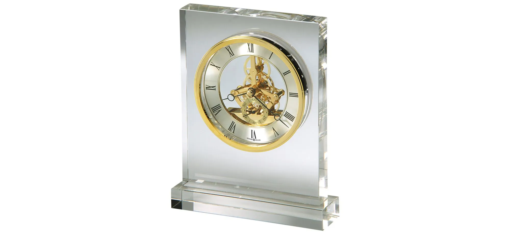 Prestige Tabletop Clock in Silver by Howard Miller