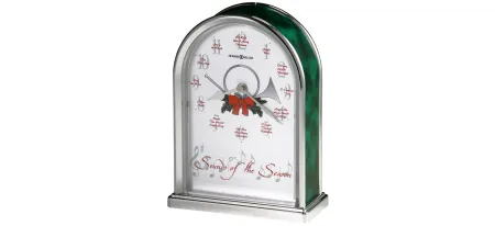 Sounds Of The Season Tabletop Clock in White by Howard Miller