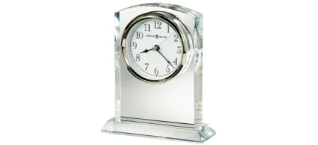 Flaire Tabletop Clock in Silver by Howard Miller