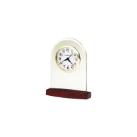 Hansen Tabletop Clock in Silver by Howard Miller