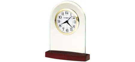 Hansen Tabletop Clock in Silver by Howard Miller