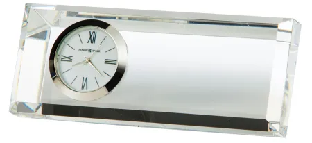 Prism Tabletop Clock in Silver by Howard Miller