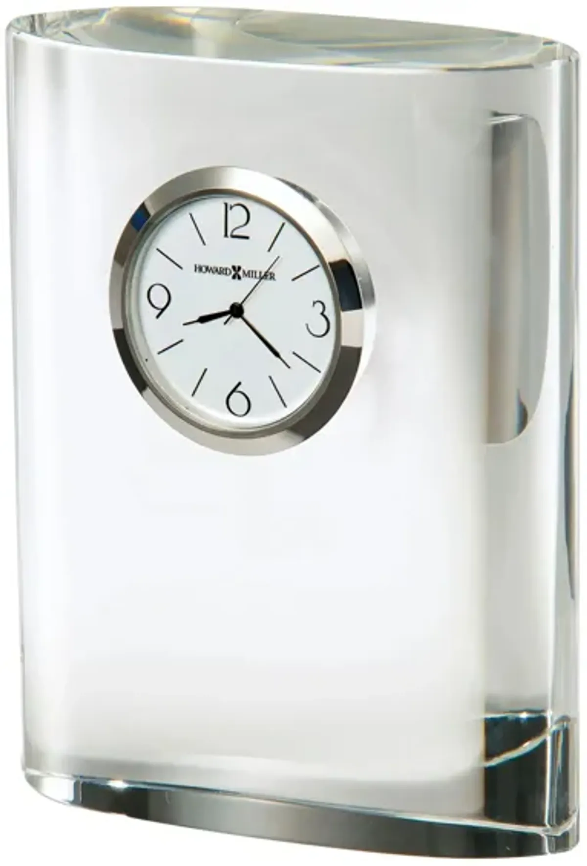 Fresco Tabletop Clock in Silver by Howard Miller