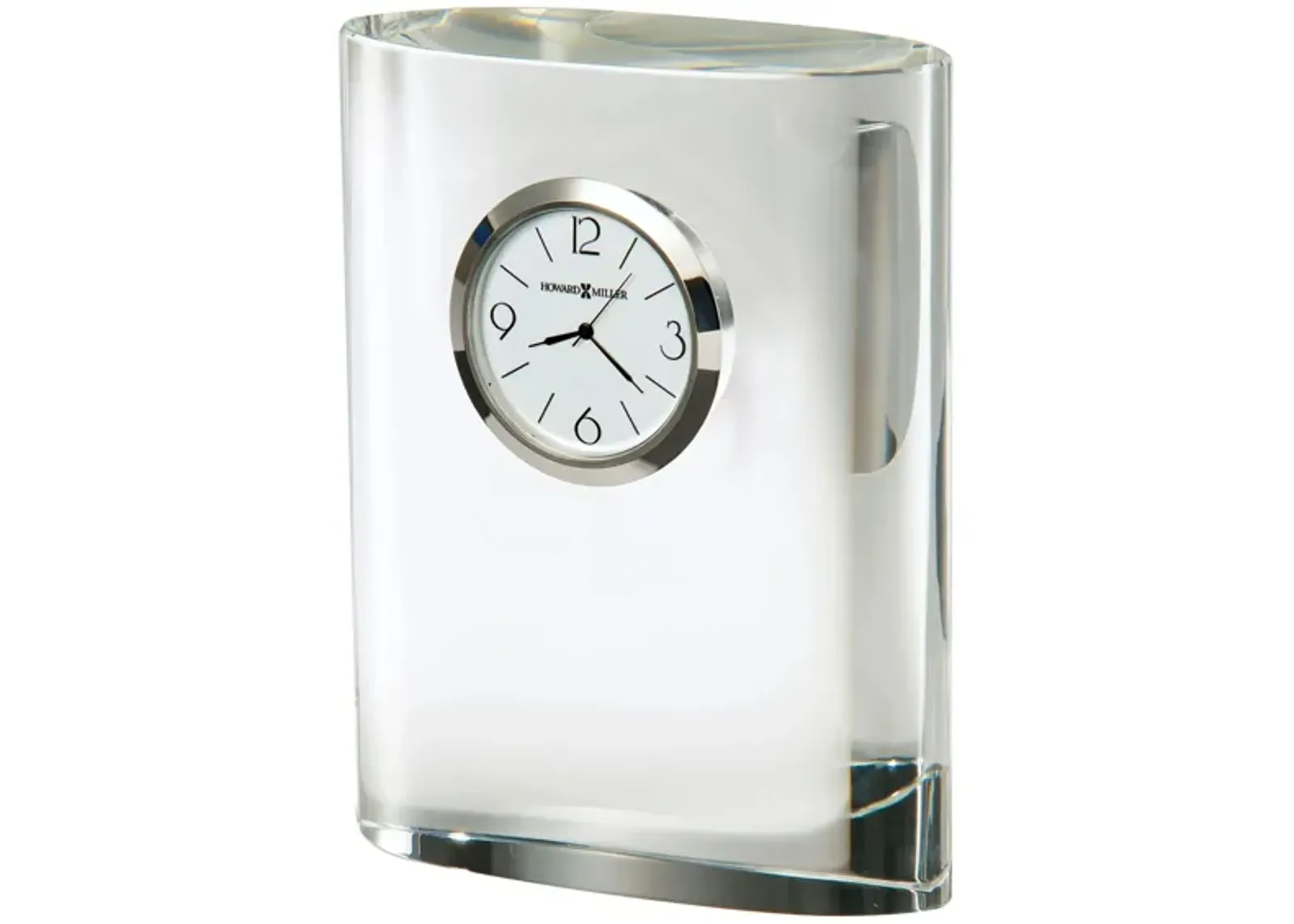 Fresco Tabletop Clock in Silver by Howard Miller