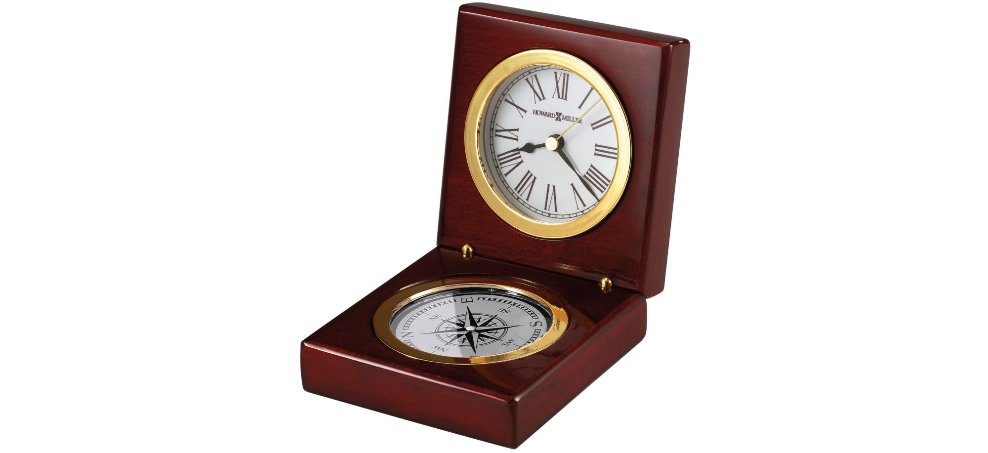 Pursuit Tabletop Clock in Rosewood by Howard Miller