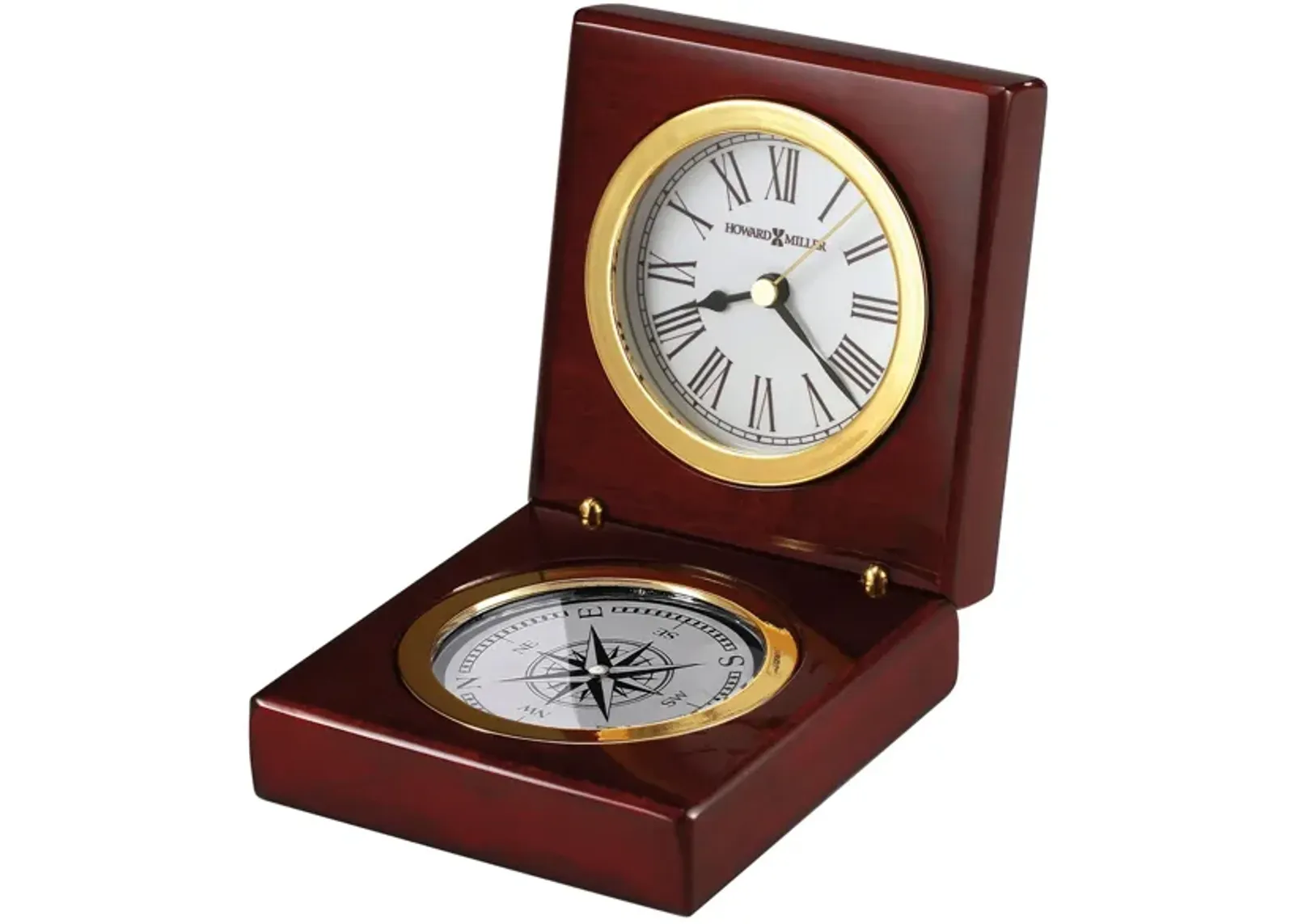 Pursuit Tabletop Clock in Rosewood by Howard Miller