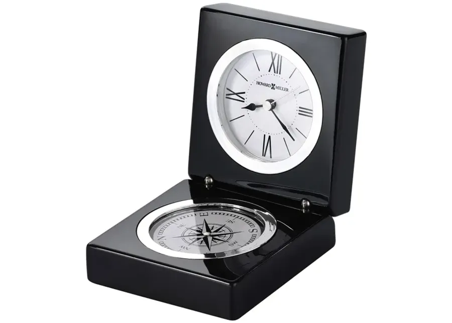 Endeavor Tabletop Clock in Black by Howard Miller