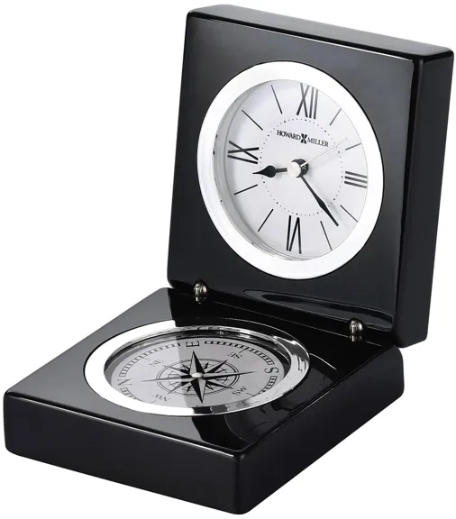 Endeavor Tabletop Clock in Black by Howard Miller