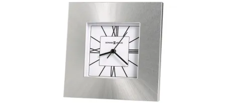 Kendal Tabletop Clock in Silver by Howard Miller
