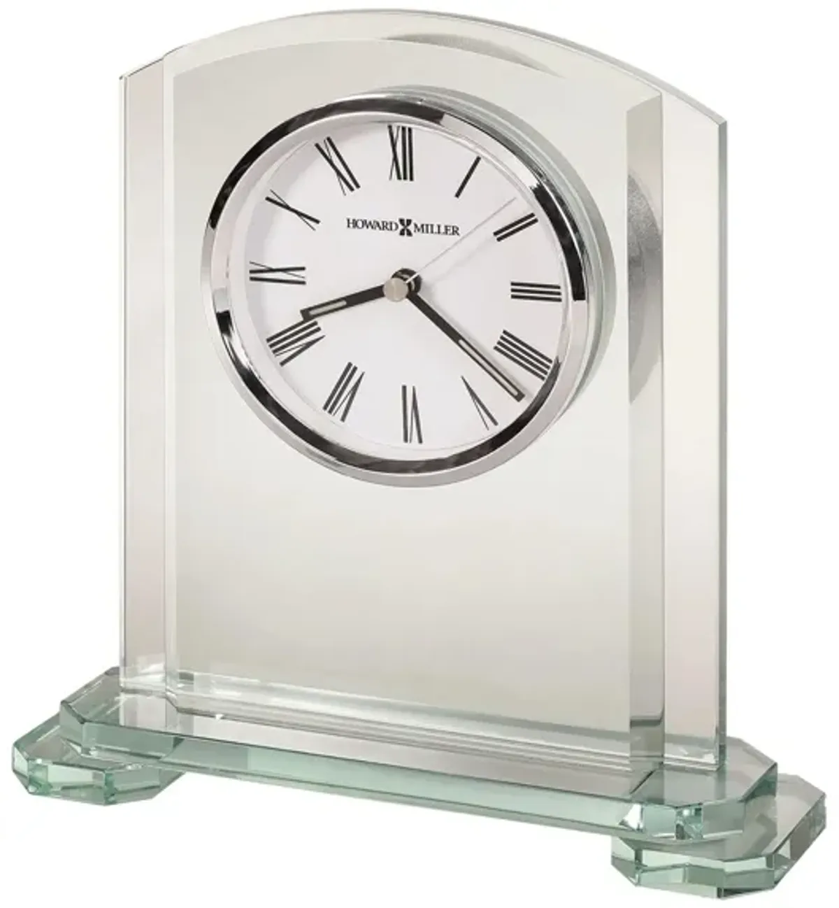 Stratus Tabletop Clock in Silver by Howard Miller