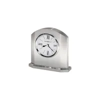 Lincoln Tabletop Clock in Silver by Howard Miller
