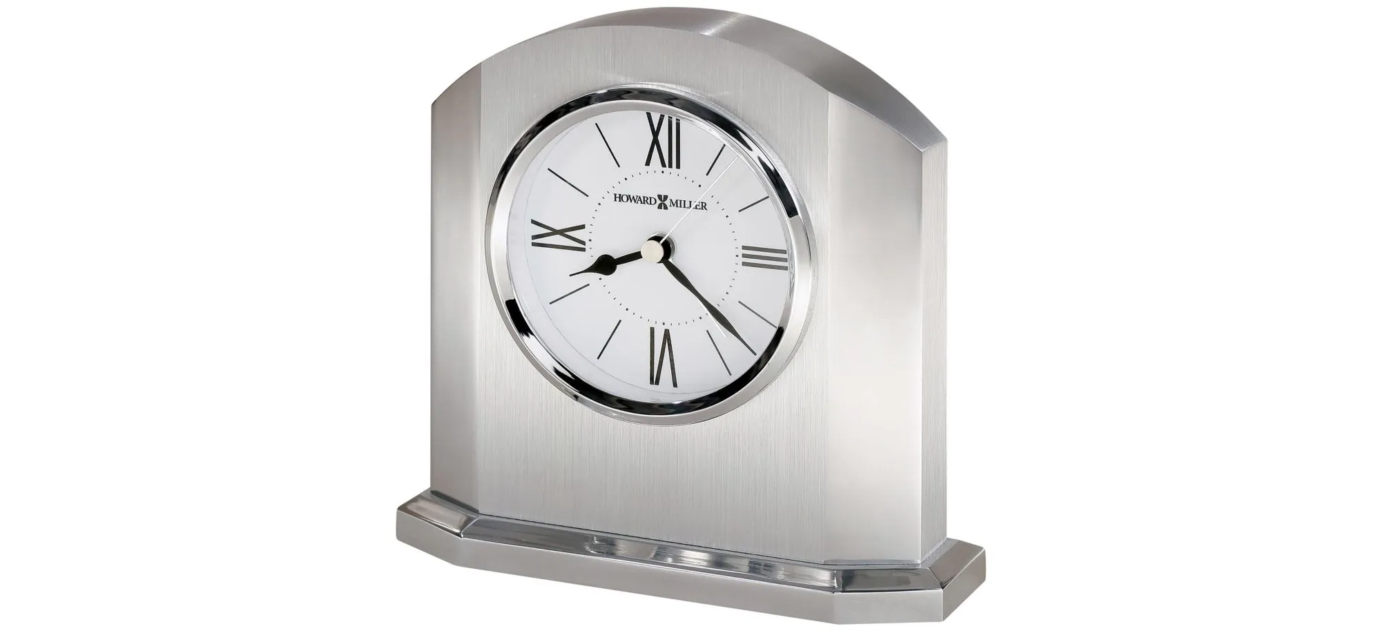 Lincoln Tabletop Clock in Silver by Howard Miller