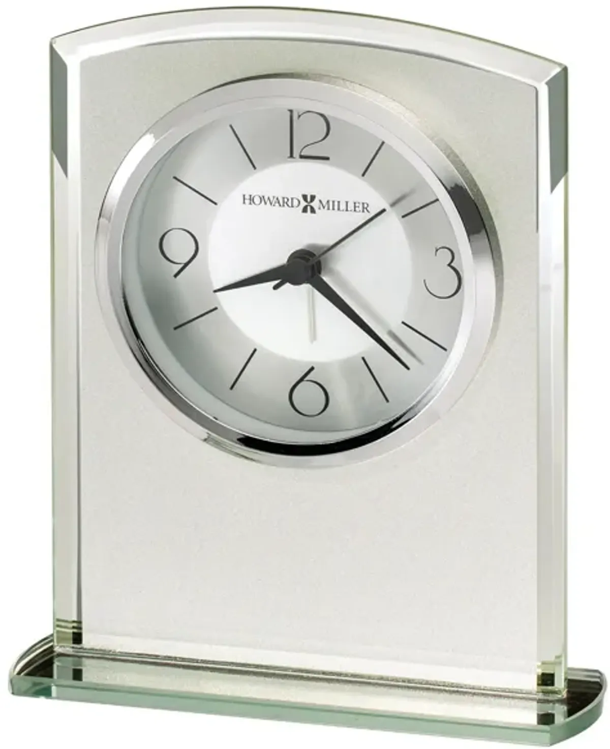 Glamour Tabletop Clock in Silver by Howard Miller