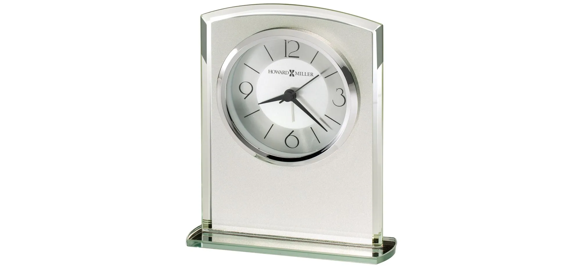 Glamour Tabletop Clock in Silver by Howard Miller