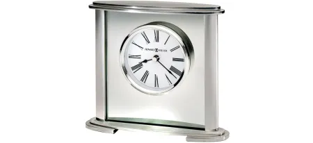 Glenmont Tabletop Clock in Silver by Howard Miller