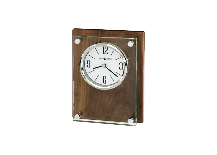 Amherst Tabletop Clock in Brown by Howard Miller