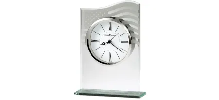 Liberty Tabletop Clock in Silver by Howard Miller