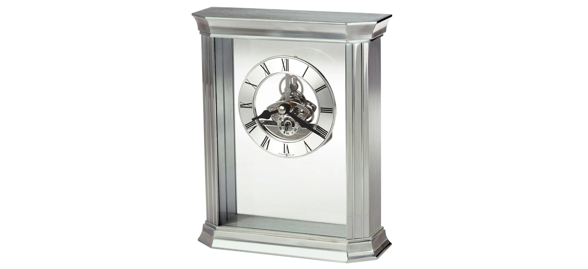Rothbury Tabletop Clock in Silver by Howard Miller
