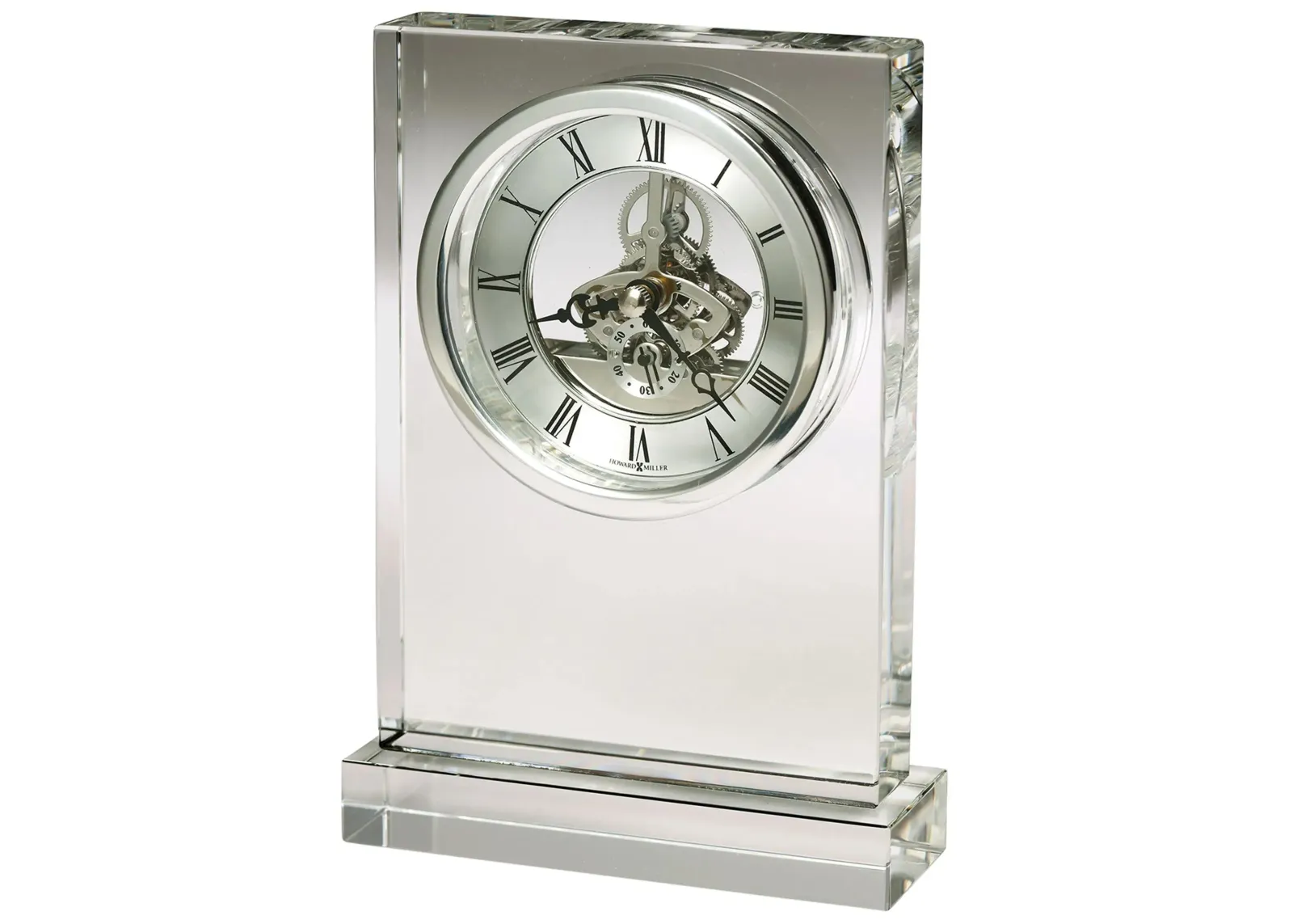 Brighton Tabletop Clock in Silver by Howard Miller