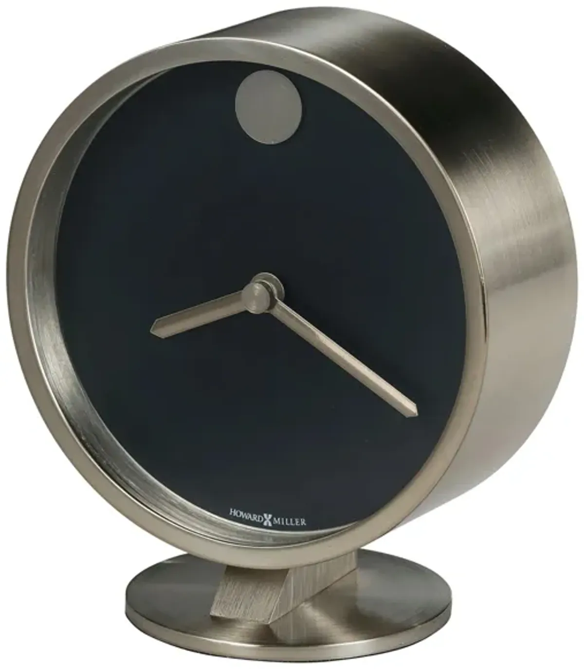 Aurora Tabletop Clock in Nickel by Howard Miller