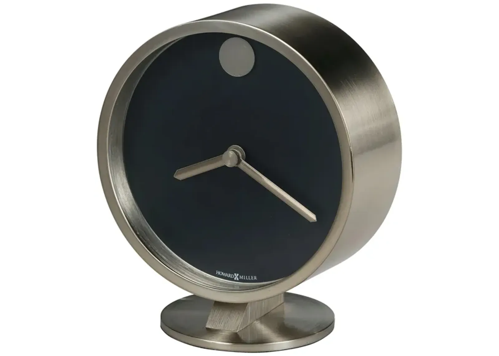 Aurora Tabletop Clock in Nickel by Howard Miller