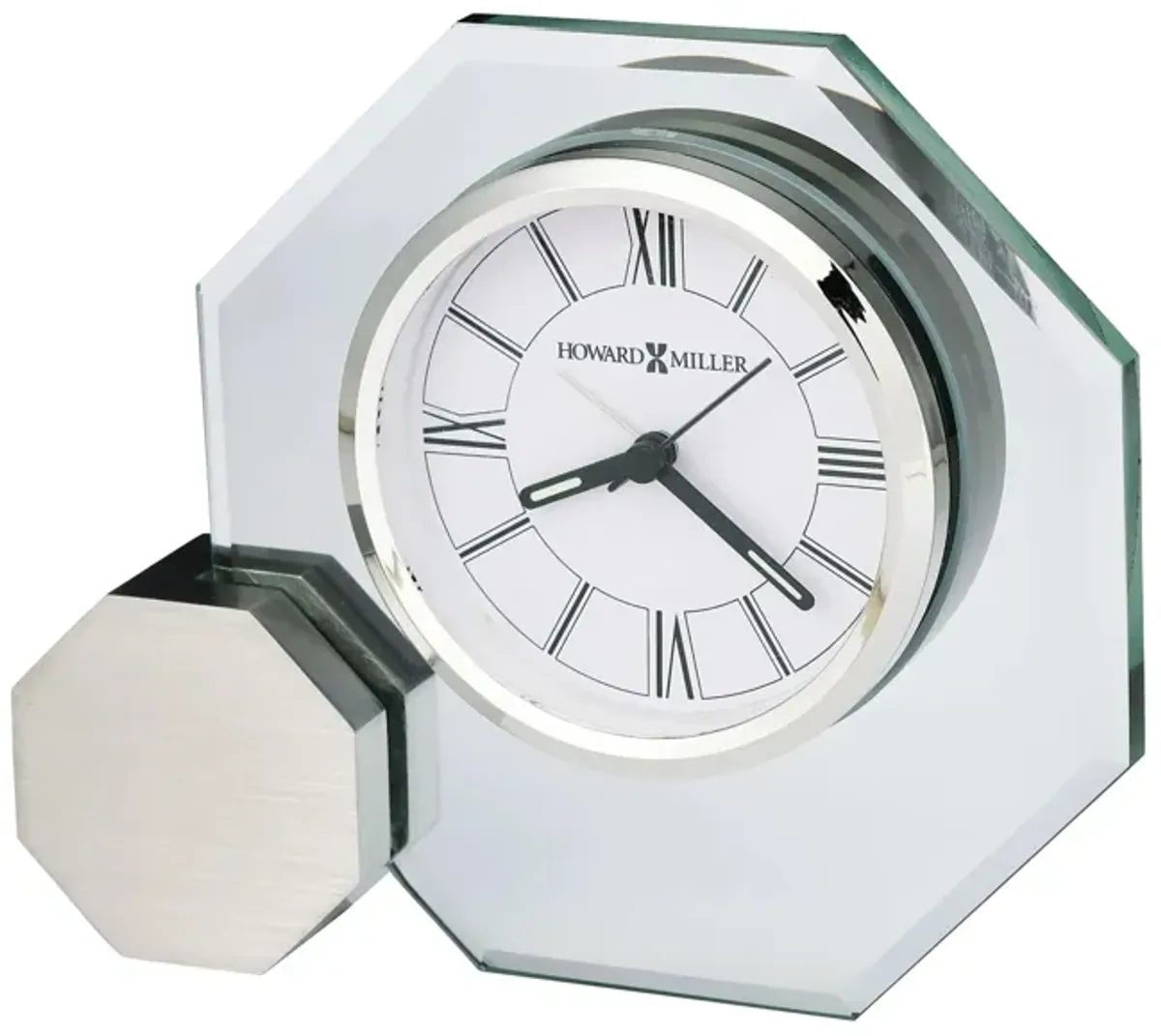 Legend Tabletop Clock in Silver by Howard Miller