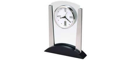 Denham Tabletop Clock in Silver by Howard Miller