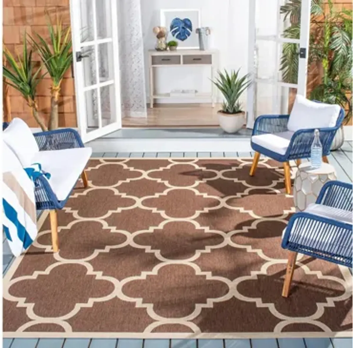 Courtyard Morocco Indoor/Outdoor Area Rug