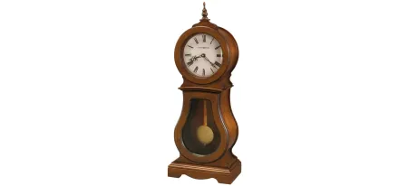 Cleo Mantel Clock in Brown by Howard Miller