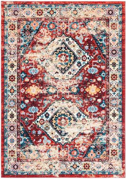 Reevah Area Rug in Red/Blue by Safavieh