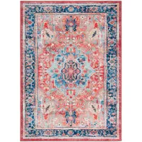Resba Area Rug in Navy/Red by Safavieh