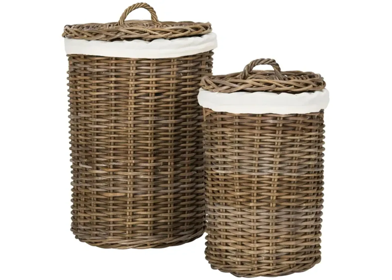 Millen Laundry Baskets: Set of 2 in Natural by Safavieh