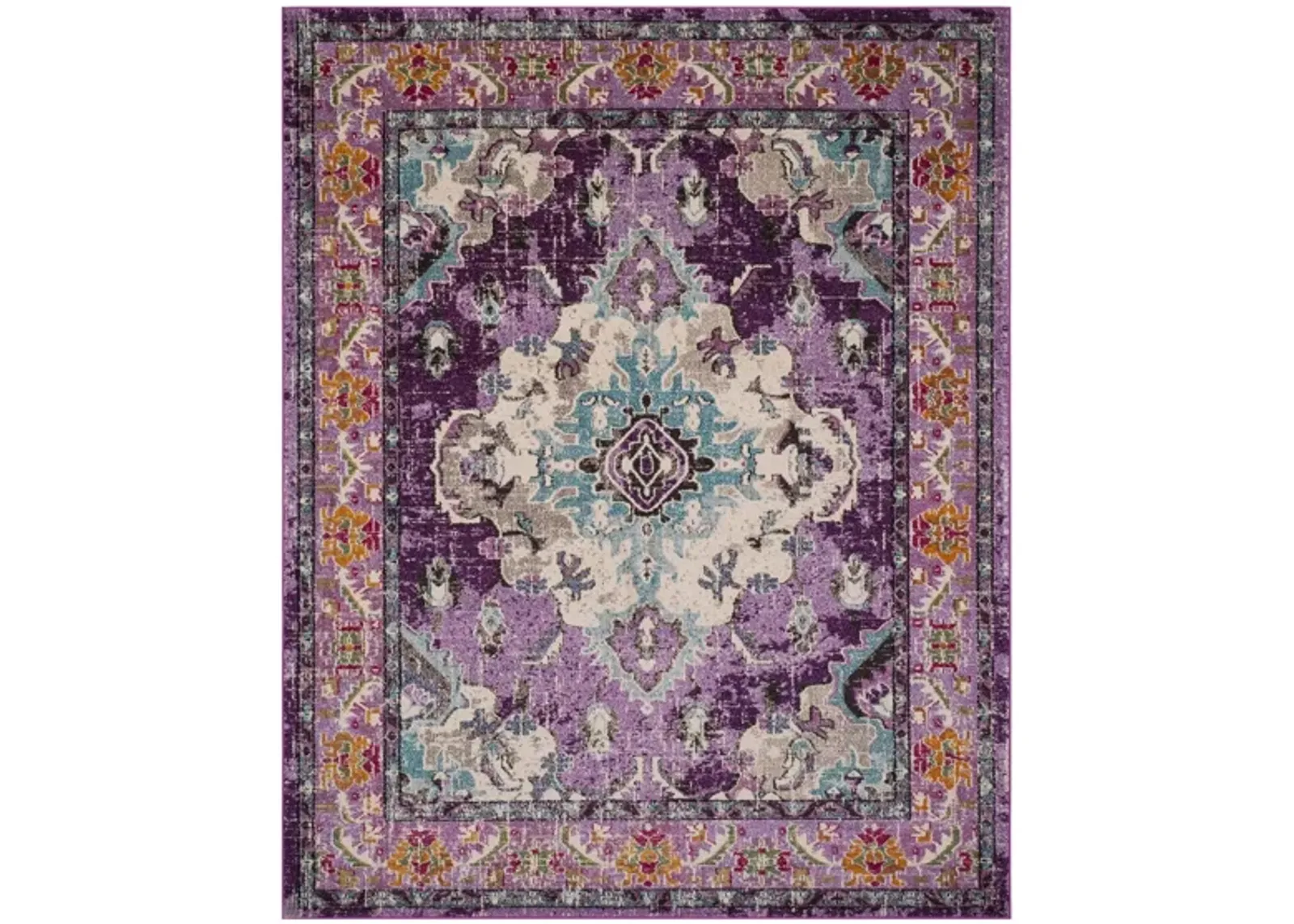 Monaco Area Rug in Violet/Light Blue by Safavieh